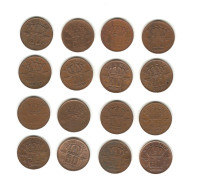 183/ Belgique : 16 X 50 Centimes (toutes Différentes - De 1952 à 1993 - Belgïe, Belgique - Grosse Et Petite Tête) - 50 Centimes