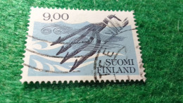 FİNLANDİYA--1980-90-       9.00  MK        DAMGALI - Used Stamps