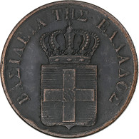 Grèce, Othon, 10 Lepta, 1833, TTB+, Cuivre, KM:17 - Grèce