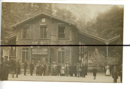 CARTE PHOTO. CPA LYON Gare Intérieure De La Ficelle Croix-Paquet Tramway électrique Funiculaire Lyon Croix-Rousse. O T L - Lyon 4