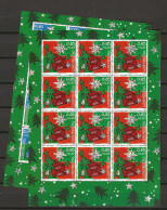 2012 MNH Luxemburg Christmas Sheets Postfris** - Blocs & Feuillets