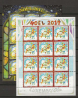 2017 MNH Luxemburg Christmas Sheets Postfris** - Blocs & Feuillets