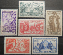 LP3972/225 - 1937 - COLONIES FRANÇAISES - NIGER - SERIE COMPLETE - N°57 à 61 NEUFS* - Nuovi