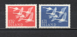 ISLANDE  N° 270 + 271   NEUFS SANS CHARNIERE COTE  13.00€    OISEAUX ANIMAUX FAUNE - Ungebraucht