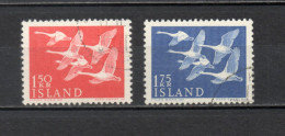ISLANDE  N° 270 + 271   OBLITERES   COTE  14.75€    OISEAUX ANIMAUX FAUNE - Used Stamps