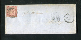 "BADEN" 1861, Mi. 12 EF Auf Brief Ex Heidelberg Nach Hamburg (3947) - Storia Postale