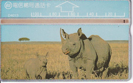 TARJETA DE TAIWAN DE UNOS RINOCERONTES (RHINO-RINOCERONTE) 425F - Taiwan (Formosa)