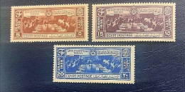 EGYPT 1936, Complete SET Of The Yt 184/86 ANGLO-EGYPTION TREATY, Original Gum, , MNH - Unused Stamps