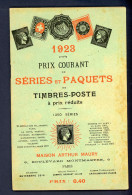 CATALOGUE ARTHUR MAURY - PRIX COURANT DE 1923 - Catalogues De Maisons De Vente