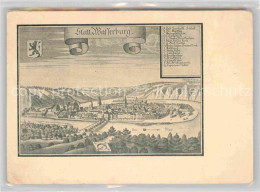 42799811 Wasserburg Inn Panorama Stich Merian 1644 Wasserburg Inn - Wasserburg (Inn)