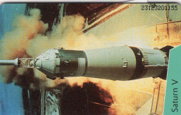 Mondlandung TK O 521/1993 ** 30€ 4.000 Exempl. USA Mondprogramm Raumflug Mit Saturn-Rakete TC NASA Phonecard Of Germany - Space