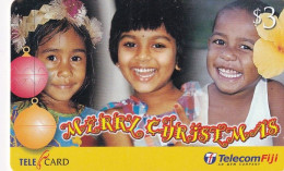 FIJI ISL. - Merry Christmas, Telecom Fiji Prepaid Card $3, CN : 99191, Exp.date 30/06/03, Used - Figi