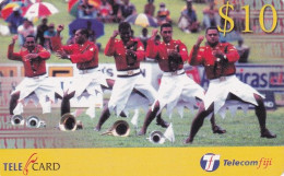 FIJI ISL. - Dance, Telecom Fiji Prepaid Card $10, CN : 99024, Exp.date 31/10/01, Used - Fidji