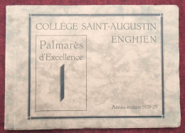 Enghien, Collège Saint Augustin 1928-29 - Palmarès Scolaire - Diplomi E Pagelle