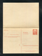 "SAARLAND" 1957, Postkarte Mit Antwortkarte Mi. P 50 ** (3997) - Postal  Stationery