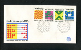 "NIEDERLANDE" 1973, Mi. 1019-1022 "Spiele" FDC (4013) - FDC