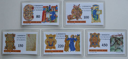 SAN BENEDETTO DA NORCIA 1980 Mi 759-763 Yv 689-693 POSTFRIS / MNH / **  VATICANO VATICAN VATICAAN - Neufs