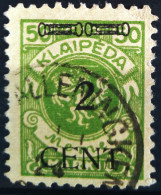 ALLEMAGNE - MEMEL                    N° 140                       OBLITERE - Memel (Klaïpeda) 1923