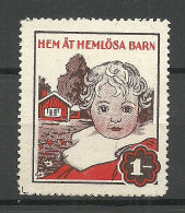 FINLAND FINNLAND Propaganda Vignette Poster Stamp Kinderhilfe Child Charity Welfare Charite Spendemarke (*) - Erinnophilie