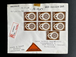 NETHERLANDS 1965 REGISTERED LETTER SCHIEDAM TO OLCHING 10-03-1965 NEDERLAND AANGETEKEND - Brieven En Documenten