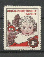 FINLAND FINNLAND Propaganda Vignette Poster Stamp Kinderhilfe Child Charity Welfare Charite Spendemarke MNH - Erinnophilie