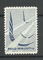 FINLAND FINNLAND Military WWII Vignette Poster Stamp For War Invalids Charity * - Erinnophilie