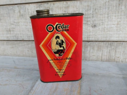 Ancien Bidon Publicitaire O-Cedar Polish Cire Encaustique Ca1930 - Boîtes