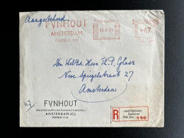 NETHERLANDS 1964 REGISTERED LETTER AMSTERDAM ZAANSTRAAT 03-06-1964 NEDERLAND AANGETEKEND - Briefe U. Dokumente