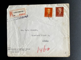 NETHERLANDS 1953? REGISTERED LETTER 'S GRAVENHAGE TO EIERLAND TEXEL NEDERLAND AANGETEKEND - Brieven En Documenten