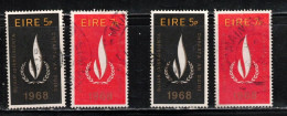 IRELAND Scott # 266-7 Used 2 Sets - Human Rights Year A - Used Stamps