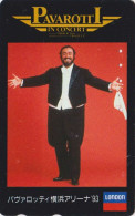 Télécarte JAPON / 110-011 - MUSIQUE - TENOR LUCIANO PAVAROTTI / ITALY - MUSIC JAPAN Phonecard - MUSIK TK - Musik