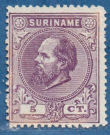 Suriname 1873 5 C Perf 14 Kleine Gaten M Unused No Gum, Small Perforation Holes - Suriname ... - 1975