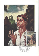 ESPAGNE - CARTE MAXIMUM - Yvert N° 1612 - ST-ETIENNE -  OEUVRE De L. De MORALES - Maximumkarten