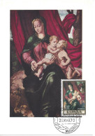 ESPAGNE - CARTE MAXIMUM - Yvert N° 1614 - La VIERGE Et JESUS -  OEUVRE De L. De MORALES - Tarjetas Máxima