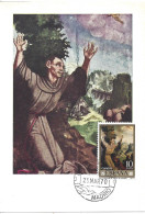 ESPAGNE - CARTE MAXIMUM - Yvert N° 1621 - ST-FRANCOIS D'ASSISE - OEUVRE De L. De MORALES - Maximumkarten