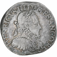 France, Henri III, Teston, 1575, Bordeaux, 1st Type, TB+, Argent, Gadoury:490 - 1574-1589 Henri III