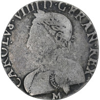 France, Charles IX, Teston, 1567, Toulouse, 2nd Type, TB+, Argent, Gadoury:429 - 1560-1574 Carlos IX