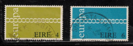 IRELAND Scott # 305-6 Used - 1971 Europa Issue - Used Stamps