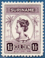 Suriname 1913 (1926) 1½ Gulden Queen Wilhelmina MH - Suriname ... - 1975