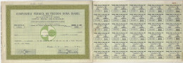 Brazil 1971 Shareholding Dona Isabel Fabric Factory Company From Petrópolis Textile Company size 21,5x63 Cm - D - F