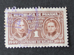 Panama.1947 Marie Y Pierre Curie. Lucha Contra El Cancer. Usado - Panama