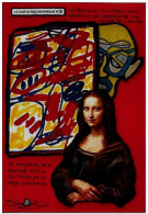 CPM LARDIE JIHEL Joconde Mona Lisa DUBUFFET Philosophie Tirage Limité Numéroté Signé En 30 Exemplaires - Lardie