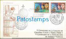 220201 VENEZUELA CARACAS COVER CANCEL YEAR 1998 V CENTENARIO LLEGADA CRISTOBAL COLON NO POSTAL POSTCARD - Venezuela