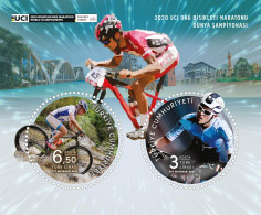 (4540-41) 2020 UCI MOUNTAIN BIKE MARATHON WORLD CHAMPIONSHIPS SHEET MNH** - Nuevos