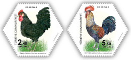 (4441-42) ROOSTERS MNH** - Unused Stamps