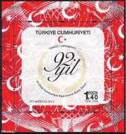 (4201) 92nd YEAR OF THE REPUBLIC OF TURKEY SHEET MNH** - Nuevos