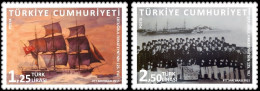 (4147-48) THE 125th YEAR OF FRIGATE ERTUGRUL MNH** - Unused Stamps