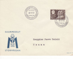 7161r) Finland Cover 1946  Special Postmark Cancel Early Use - Covers & Documents