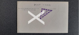 CLEAR LANDS END PURPLE TRIANGLE ON POSTCARD TOURIST CACHET CORNWALL - Ohne Zuordnung