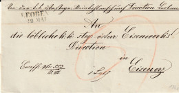 AS39  --  LEOBEN   Nach  EISENERZ  --   PREFILATELIC FOLDED LETTER  -  FALTBRIEF  --  1846 - ...-1850 Prephilately